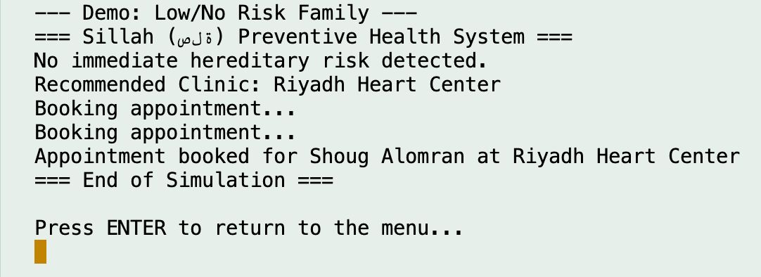 Figure 4.1 Low Risk Family Simulation