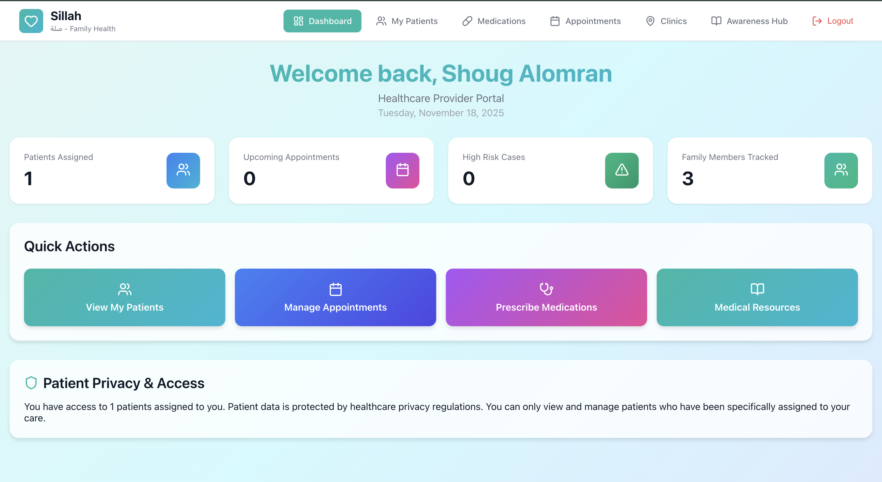 Doctor Portal Dashboard