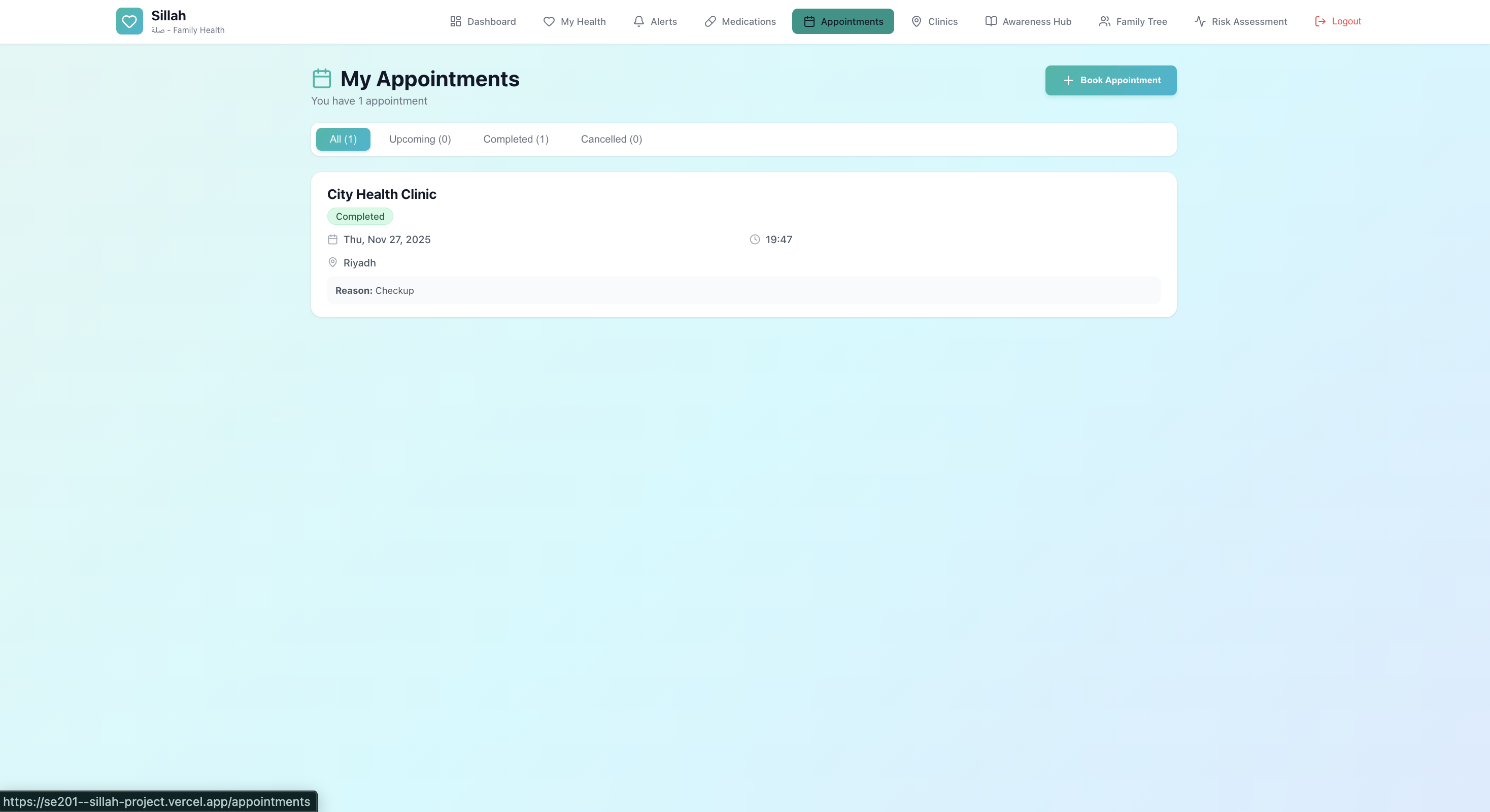 Patient My Appointments